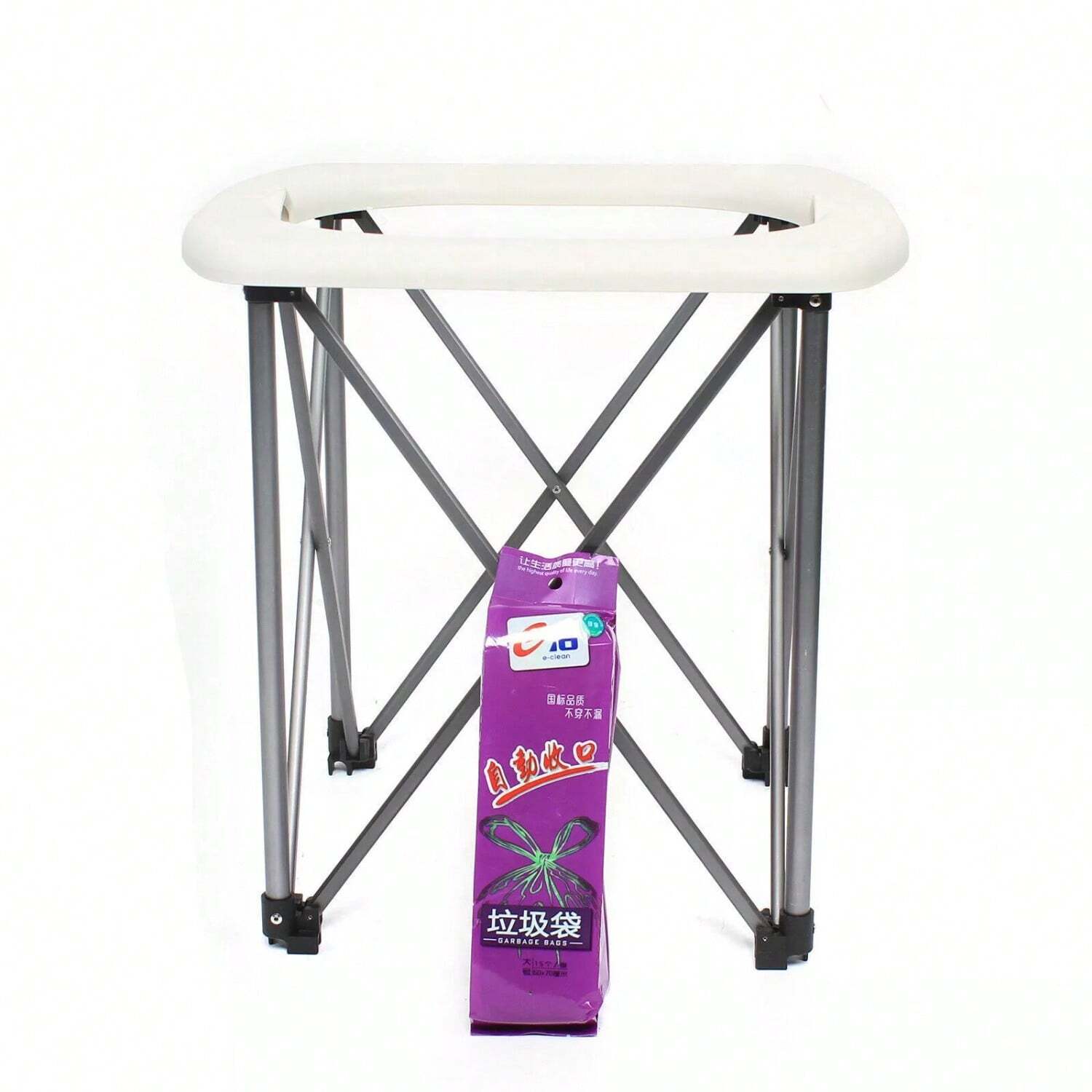 CNCEST CNCEST Portable Toilet For Camping, Outdoor Folding Commode