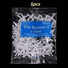 5 件装塑料瓷砖垫片十字夹，瓷砖找平系统定位十字卡，瓷砖找平夹 - 5包瓷磚2mm(100隻) - 查看 13