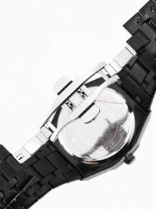 Bracelet De Montre En Acier Inoxydable Pour Homme Denvosi Montre À Quartz Pour Affichage De Date Avec Éclairage De Nuit, Étanche, Décoration Quotidienne De Montre D'affaires À La Mode