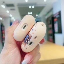 Creative Flower Pattern Matte Soft Silicone Protective Case Compatible With Airpods Pro 2nd Generation, Compatible With AirPods 3/1/2 - Multicolor - View 10