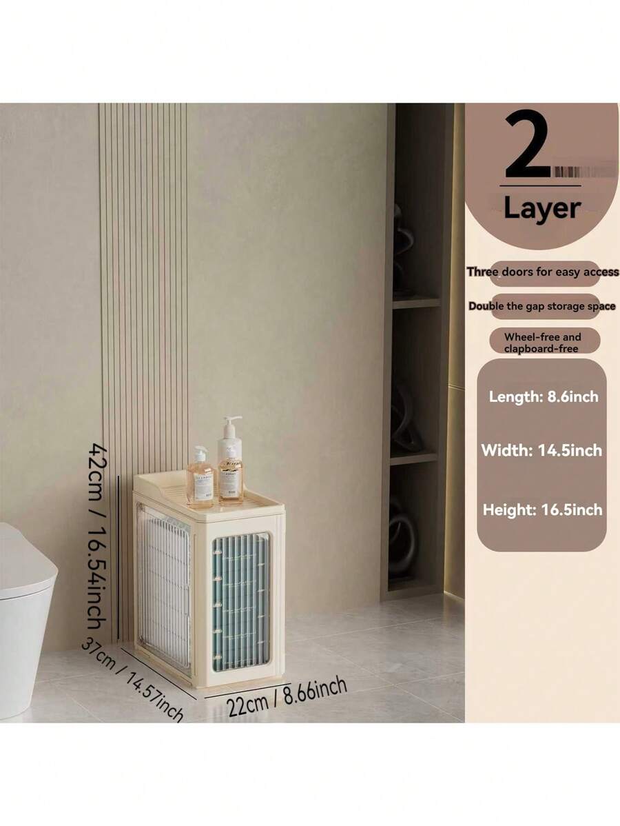 Multi-Functional Narrow Slit Storage Rack, Kitchen And Bathroom Storage ...