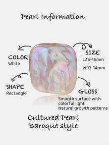 1 par de pendientes elegantes de gancho francés de plata de ley 925 con perlas naturales de agua dulce cultivadas en estilo barroco, adecuados para uso diario, vacaciones y citas