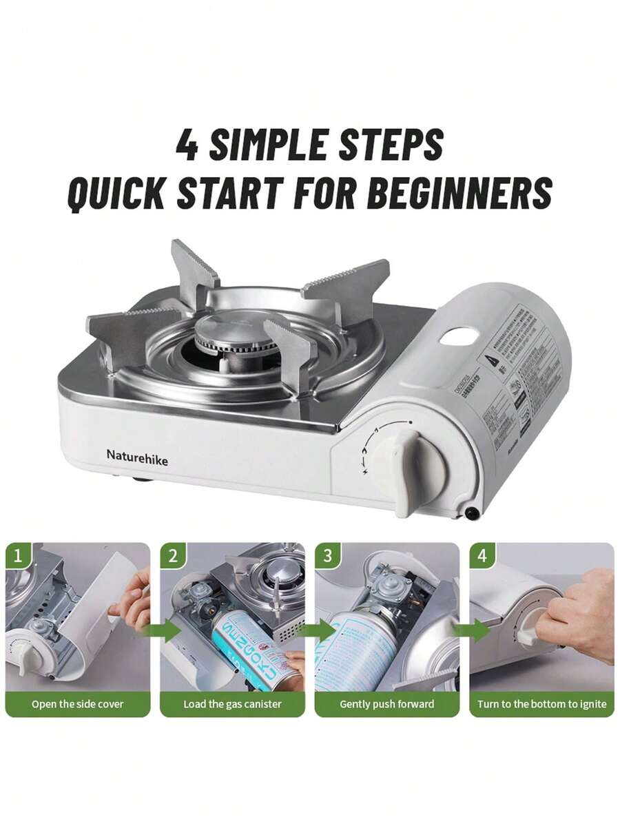 Naturehike 2.2KW Outdoor Ultralight Portable Butane Gas Stove, Mini