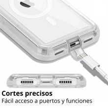 CELULARTE 3 In 1 Magnetic Case For IPhone Compatible With Magsafe Heavy Duty 360 For IPhone 16 16 Plus 16 Pro MAX - Black - View 5