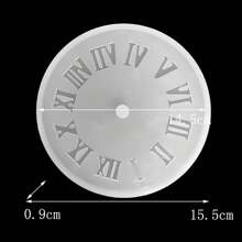 1 pieza Molde de reloj de resina epoxi de cristal, molde de silicona para hacer relojes de joyería DIY, molde de resina artesanal - Multicolor - Ver 16