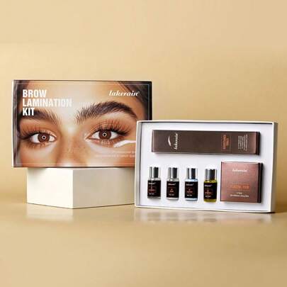 lakerain Ibcccndc Brow Lamination & Tint Kit, Complete Tools, Easy To Use, Long-Lasting Results, DIY Eyebrows Perming And Tinting Eyebrow Kit