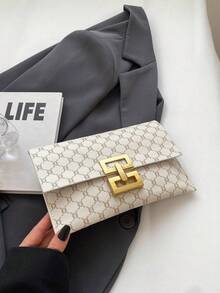 Túi cầm tay dung tích lớn họa tiết thời trang, túi xách dự tiệc cho nữ - Xem 4