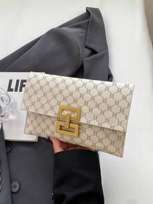 Túi cầm tay dung tích lớn họa tiết thời trang, túi xách dự tiệc cho nữ - Xem 5