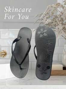 Sandalias pata gallo para mujer material PVC mejor calida - Negro - Ver 3