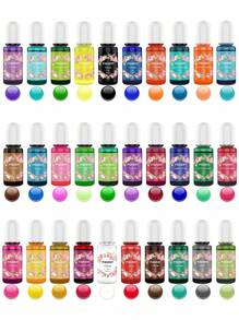 5 Colors/12Colors 5ml/10ml Metallic Color Resin Pigment Liquid Colorant Dye 3D Ink Diffusion DIY Epoxy Resin Mold Jewelry Crafts Making Accessories - Resin Pigment - View 1