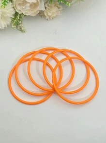 G-S 1 Bộ Vòng Tay Nhiều Vòng Nhựa Màu Kẹo Xếp Chồng - vòng đeo tay - Xem 9