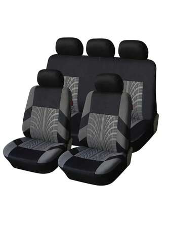 غطاء مقعد السيارة ذو نمط شريط الإطارات الشامل للفصول الأربعة، غطاء وسادة مقعد السيارة المصنوع حرفيًا