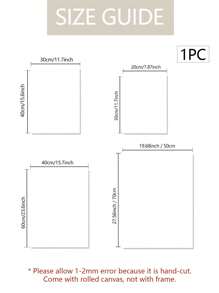 1PC Phong cách cổ điển Pháp Phòng khách Tranh trang trí Hành lang Nghiên cứu Nghệ thuật treo tường cổ điển Tiền báo không có khung - Nhiều màu - Xem 3