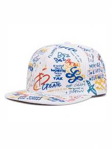 女士时尚涂鸦印花棒球帽 - 彩色 - 查看 9