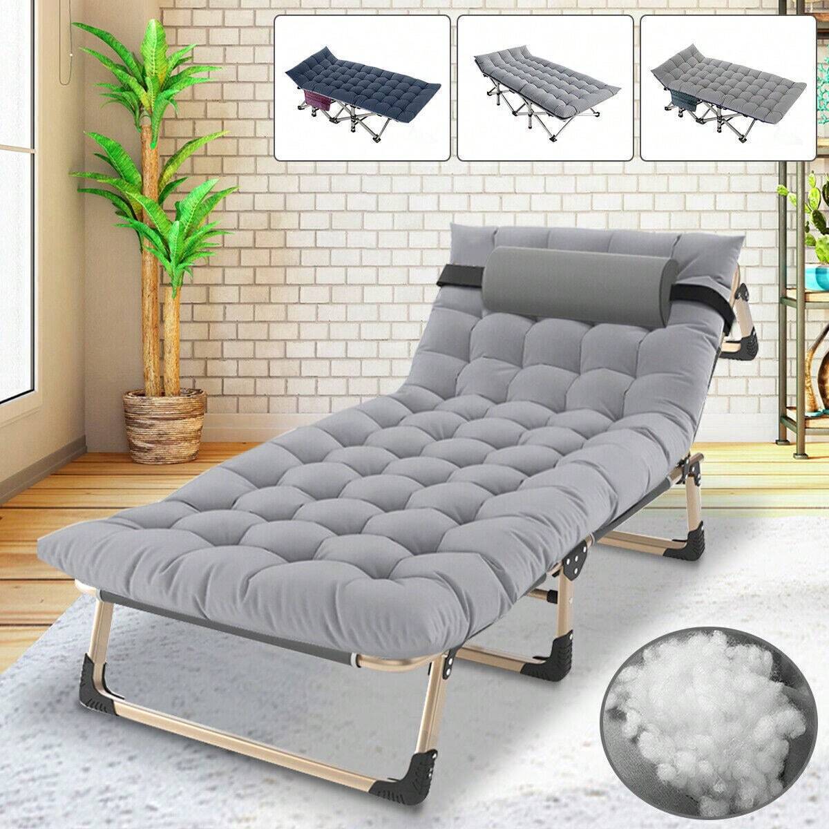 Adults Folding Sleeping Cot Guest Bed Heavy Duty Portable Cots Camping