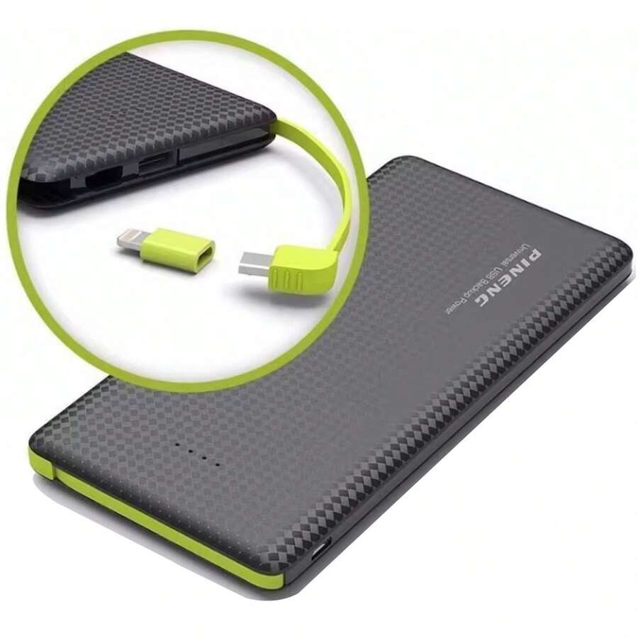 Power Bank Portable Battery Charger 10000mah Pineng - 黑色 - 查看 1