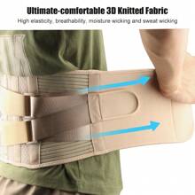 Fascia di supporto schiena per uomo e donna - Cintura lombare traspirante per supporto vita e schiena inferiore, accessori palestra, fasce lombari