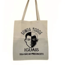 100% Cotton Ecobag ALL SAME Print - 白色 - 查看 3