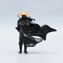 1 Stück/3 Stück Anime-Stil Samurai Schwert Meister Harzstatue, elegante Drei-Musketiere Figur mit Umhang & Schwert, Pferd, geeignet für Bonsai, Aquarium, Garten, Auto-Dekoration, Miniatur-Landschaftszubehör, Innen-/Außen-Tischdekor, Neujahrsgeschenk