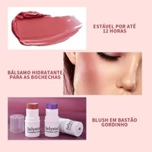 Lazy High Gloss Contour Sun Red Rouge Pearlescent Blush Cream Blush Stick Monochromatic Matte Blush - 03# - 查看 5