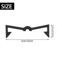 1 Bộ Móc Khóa Bảng Chốt, Móc Khóa Bảng Chốt Bằng Nhựa, Kẹp Cố Định Móc Khóa Bảng Chốt, Phụ Kiện Móc Khóa Bảng Chốt, Móc Khóa Bảng Chốt - màu đen - Xem 2