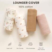 Baby Lounger Cover 2 Packs, Newborn Lounger Cover, Soft And Breathable Lounger Slipcover For Boys Girls, Covers Only Love Valentine