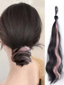 19 英寸合成 Topsy Tail 发髻制作器，耐热纤维染色马尾辫，DIY 头发丰盈工具 - 彩色 - 查看 15