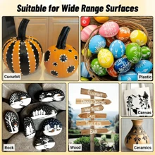 GuangNa 12 pièces/set de stylos peinture acrylique liquide droite de couleur unie avec pointe de pinceau pour la peinture sur roches, canevas, pneu, bois, métal, plastique, tissu, verre, céramique, artisanat DIY, ensemble de marqueurs à base d'eau à séchage rapide, rentrée scolaire