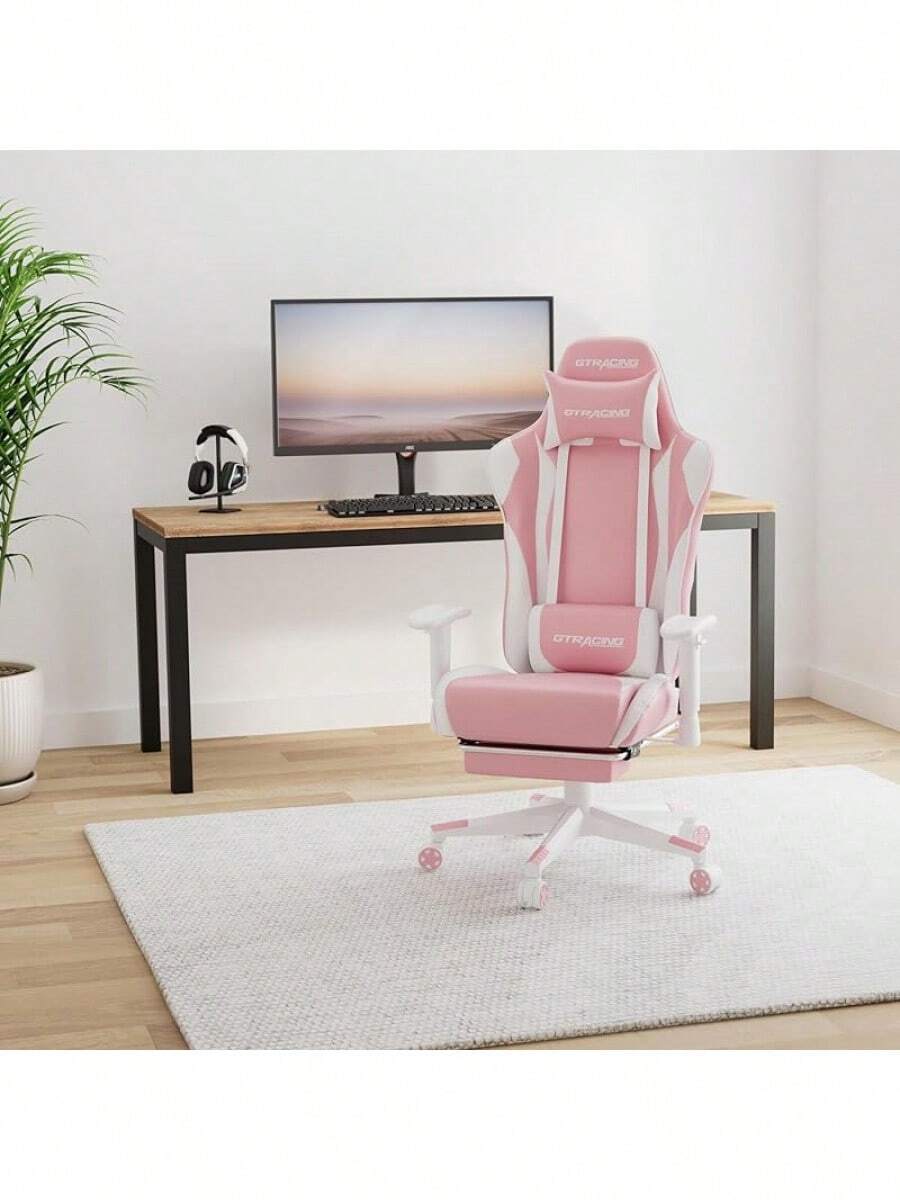 GTRACING Gaming Chair With Footrest, Ergonomic Computer Game Desk Chair