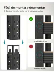 SONGMICS Utility Shelves - màu đen - Xem 4