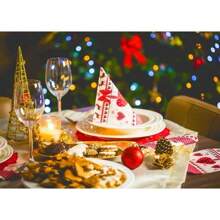 1 tấm áp phích trang trí Giáng sinh năm mới cây thông Noel quà tặng nai sừng tấm bánh gừng người đàn ông vải in áp phích nghệ thuật treo tường trang trí phòng nhà không có khung - Nhiều màu - Xem 75