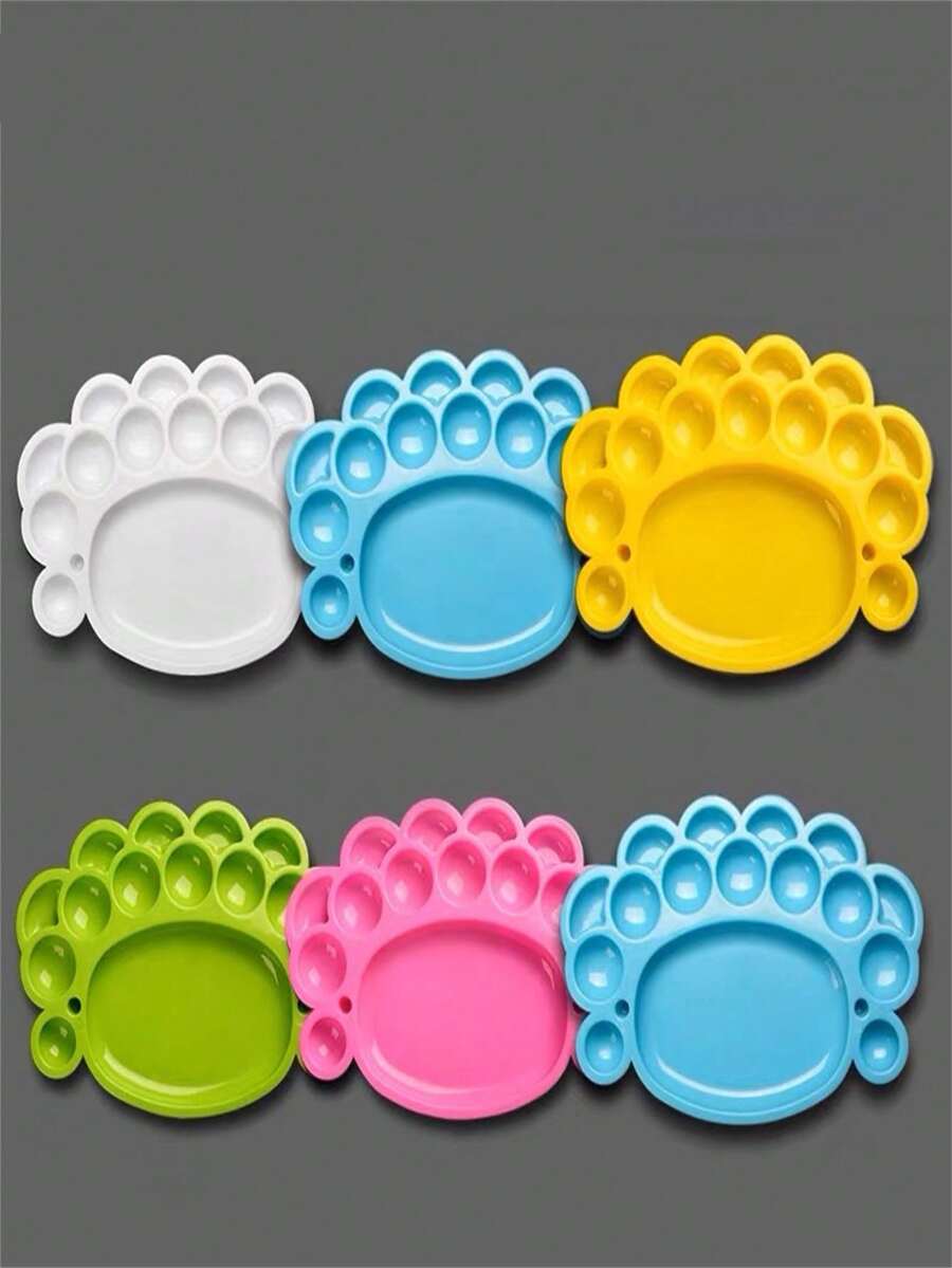 Plastic Paint Palette, Small Footprint Color Mixing Tray, Watercolor