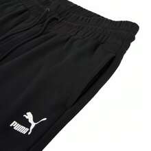 Puma 女士針織運動長褲寬鬆透氣束腳工裝褲