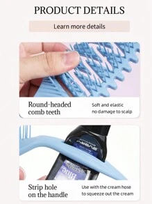 Lược chải tóc có lỗ thông hơi định hình tóc xoăn mới 1/2/3 Lược chải tóc xoăn ướt, Lược chải tóc định hình tóc xoăn massage các nút cứng, Gỡ rối cho người da đen, Kéo tóc & Tách tóc xoăn, Dành cho phụ nữ, nam giới, Giảm kéo và Tách tóc xoăn Đóng hộp và Làm quà tặng Ngày của Mẹ, Quà tặng bạn bè/gia đình cho bạn gái - Nhiều màu - Xem 10