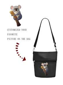 1pc Oxford Cloth Vertical Shoulder Bag, Water-Resistant Nylon Crossbody Bag For Young Men, Customized Pattern Canvas Messenger Bag, Solid Color Shoulder Bag Business Briefcase, Fashion Crossbody Bag Travel Bag, Fits Phone, Large Capacity Documents Organizer, Suitable For Daily Use Bags For Ladies - Black - View 8