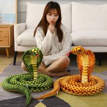 Large Plush Realistic Snake Soft Stuffed Animal Doll, Prop Snake Model - Multicolor - View 2