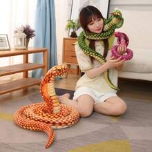 Large Plush Realistic Snake Soft Stuffed Animal Doll, Prop Snake Model - Multicolor - View 6