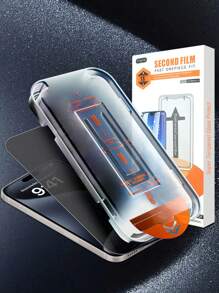 1 pièce Film protecteur d'écran anti-espionnage, dureté 9H, facile à appliquer, couverture plein écran, résistant aux rayures, anti-poussière, résistant à l'eau, compatible avec iPhone 16/16 Plus/15 Pro/15 Pro Max/14/14 Plus/14 Pro/14 Pro Max/13/13 Pro/13 Pro Max/12/12 Pro/12 Pro Max/11/11 Pro/11 Pro Max/X/XS/XS MAX/XR