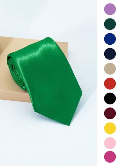 1 件男士 8 厘米罗缎多色领带、正装衬衫西装装饰领带