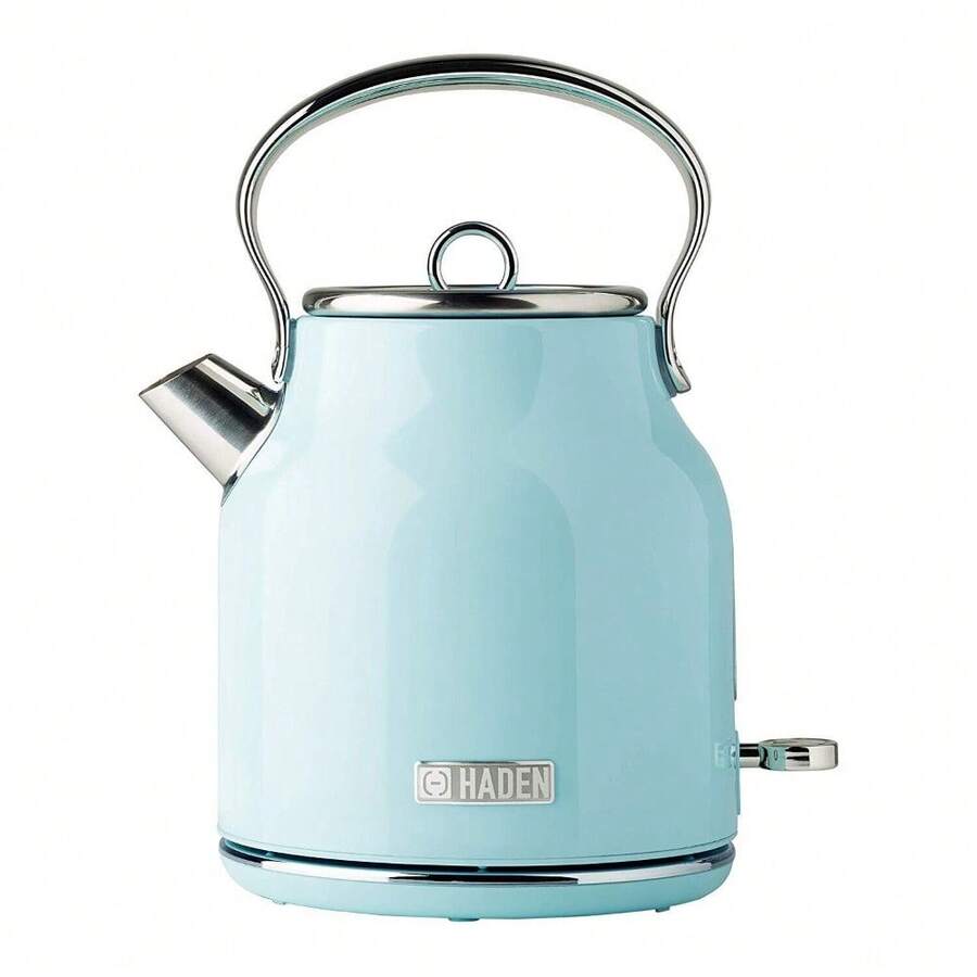 Heritage 1.7 Liter Stainless Steel Electric Kettle, Turquoise (Open Box
