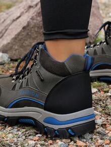 Giày đi bộ đường dài ngoài trời dành cho nữ, Giày thể thao thường ngày bền chống trượt mới, Giày đi bộ đường dài đế phẳng cổ thấp dành cho nữ - Màu xanh lam - Xem 6