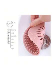 1pc 用这款排水毛发捕捉过滤器收集毛发，防止下水道堵塞，厨房水槽硅胶除臭防堵盖，硅胶防毛发地漏盖，让您的排水管畅通无阻！厨房水槽、浴室地漏均可使用，男女皆宜。 - 彩色 - 查看 5