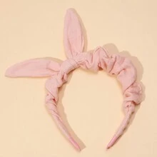 1 件纯色面料简约可爱兔耳朵头带 - 兔耳朵髮箍 - 查看 10