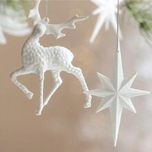 1st/2st Kerstboomversieringen, Hangende Ornamenten, Kerstversieringen, Kerstknutsels, Scèneversieringen, Rekwisieten, DIY Kerstversieringen, Scèneversieringen, Sneeuwvlokversieringen, Witte Kerstversieringen, Plafonddecoratie, Hangende Decoratie, Sneeuwvlokversieringen, Hertensterrenversieringen, Winterse Buiten- en Binnenfeestdecoratie