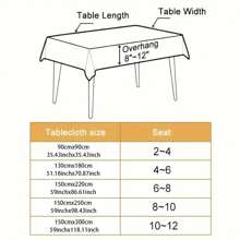 قطعة واحدة من المفرش المستطيل المصنوع من البوليستر مع تطريز فرنسي أبيض كلاسيكي مناسب للمطاعم والمقاهي وحفلات العطلات وغيرها من التجمعات