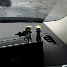 1 Stück/3 Stück Anime-Stil Samurai Schwert Meister Harzstatue, elegante Drei-Musketiere Figur mit Umhang & Schwert, Pferd, geeignet für Bonsai, Aquarium, Garten, Auto-Dekoration, Miniatur-Landschaftszubehör, Innen-/Außen-Tischdekor, Neujahrsgeschenk