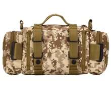 Cangurera Tactica Gran Capacidad Militar Multiusos Riñonera - Beis - Ver 2