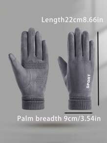 Găng tay cảm ứng giữ ấm mùa đông Unisex lót nhiệt, Găng tay thể thao chống gió thời tiết lạnh dành cho đạp xe, đi xe máy - Găng Tay Ấm Áp Thời Trang Thu Đông - Xem 15