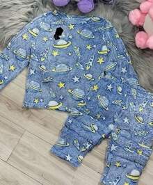 SET DE 2 PIEZAS PIJAMA POLAR PARA NIÑO - Amarillo - Ver 3