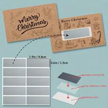 30 st. skraplotter till jul med jultomten och julgransdesign - DIY-presentkort för julen, priser för festspel, inkluderar lyckoskrapmärken - Multifärgad - Visa 6